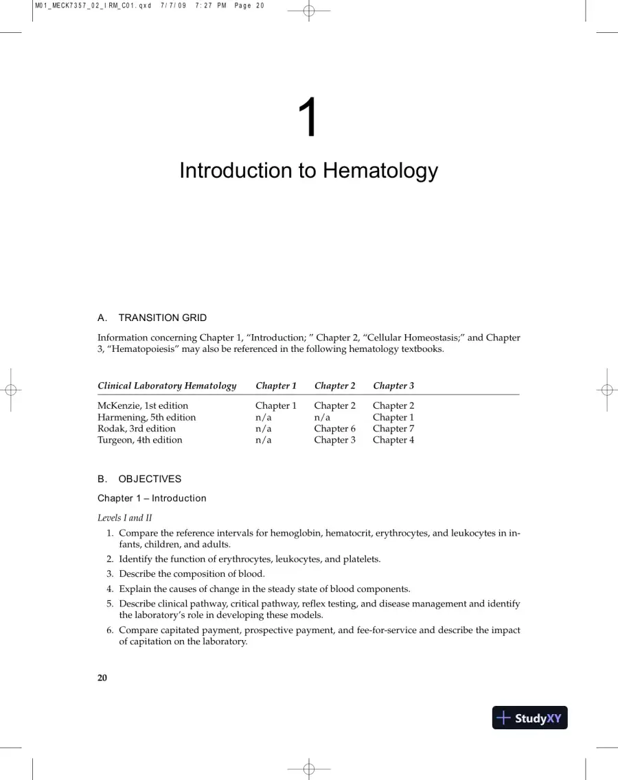 Lecture Notes for Clinical Laboratory Hematology, 2nd Edition, page 23