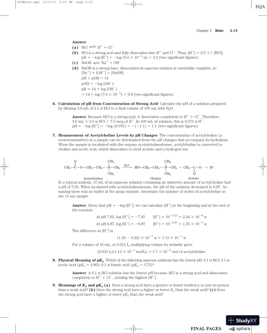 Lehninger Principles of Biochemistry Sixth Edition Solution Manual, page 16