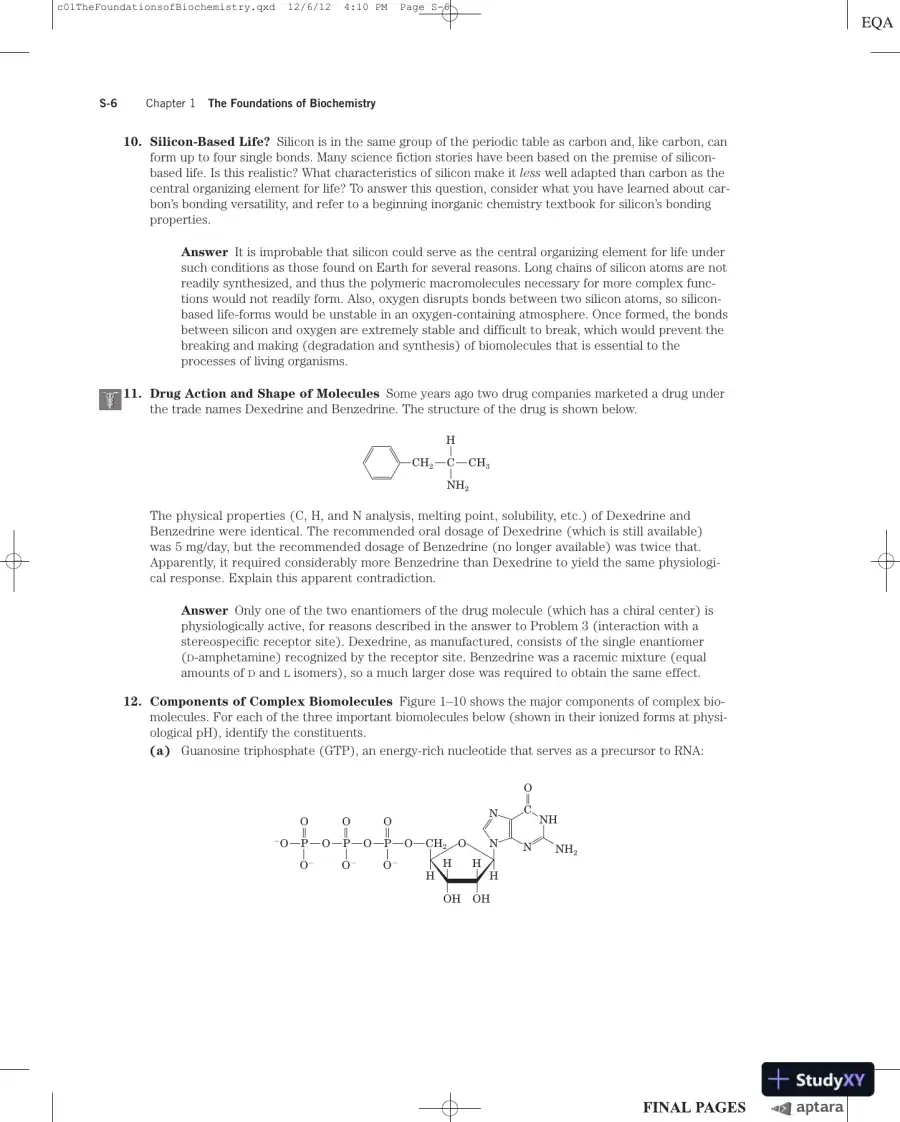 Lehninger Principles of Biochemistry Sixth Edition Solution Manual, page 7