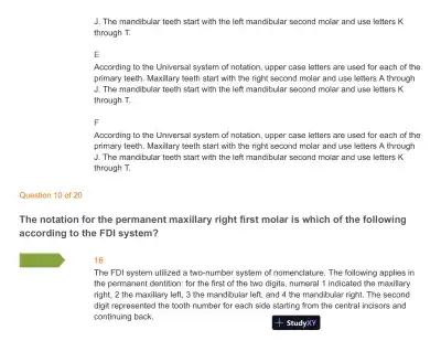 Test Bank For Wheeler's Dental Anatomy, Physiology and Occlusion: Expert Consult, 10th Edition - Page 12 preview image