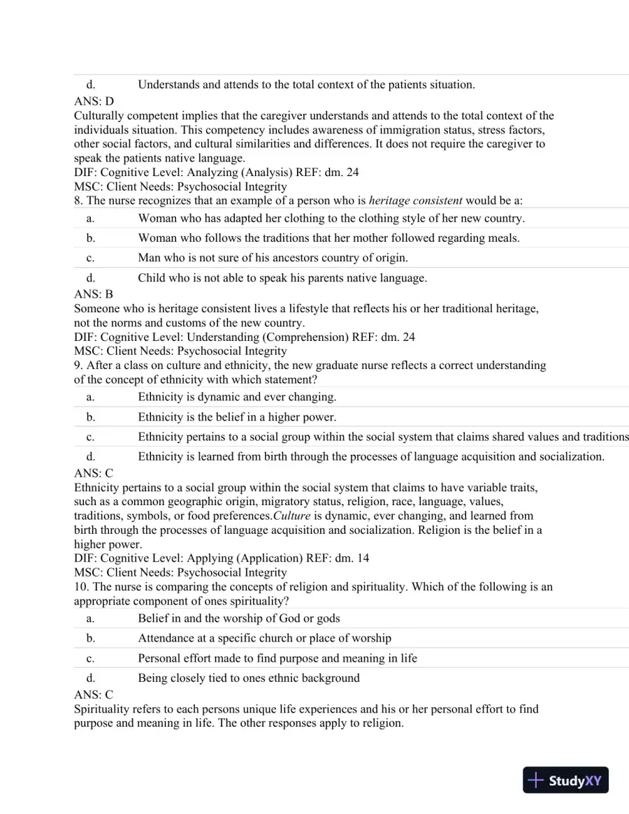 Test Bank For Textbook of Physical Diagnosis: History and Examination, 7th Edition, page 25