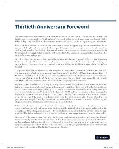 First Aid for the USMLE Step 1 2020, 30th Edition (2020) - Page 13 preview image