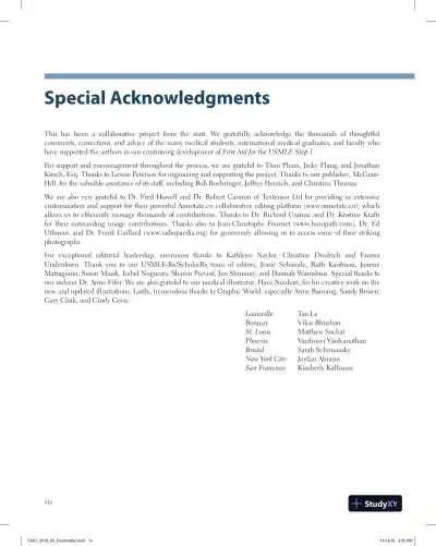 First Aid for the USMLE Step 1 2020, 30th Edition (2020) - Page 16 preview image