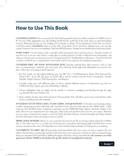 First Aid for the USMLE Step 1 2020, 30th Edition (2020) - Page 21 preview image