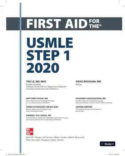 First Aid for the USMLE Step 1 2020, 30th Edition (2020) - Page 3 preview image