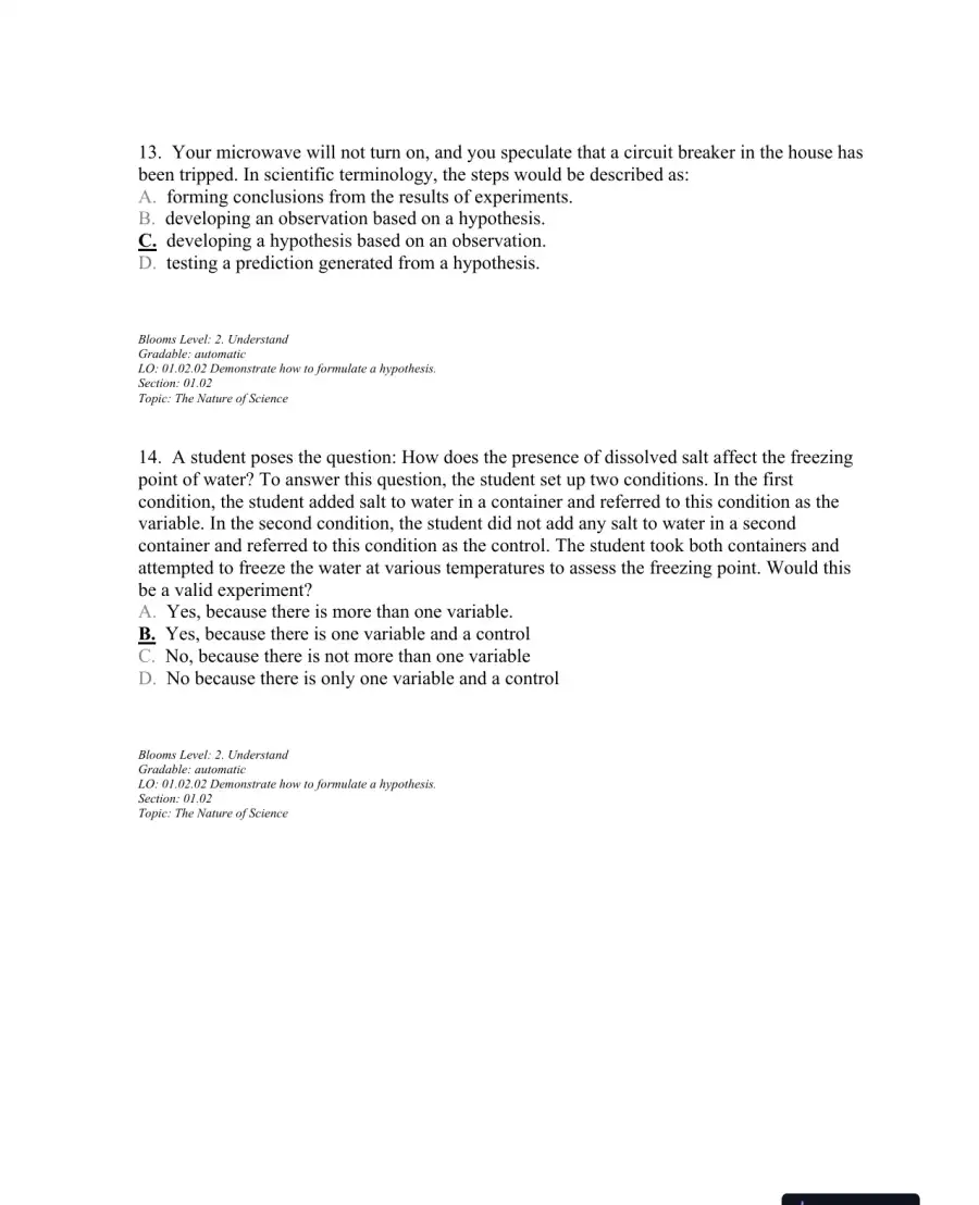Test Bank For Biology 11th Edition Test Bank, page 10