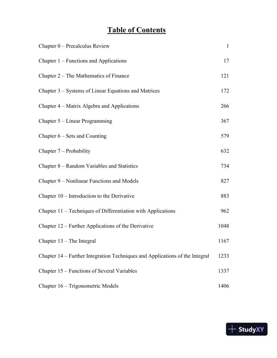 Finite Mathematics And Applied Calculus, 6th Edition Solution Manual, page 3