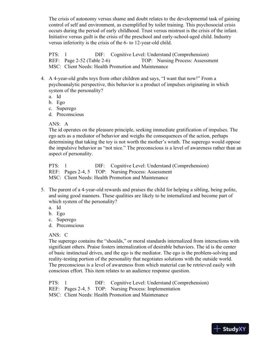 Varcarolis' Foundations of Psychiatric-Mental Health Nursing: A Clinical Approach 8th Edition Test Bank, page 13