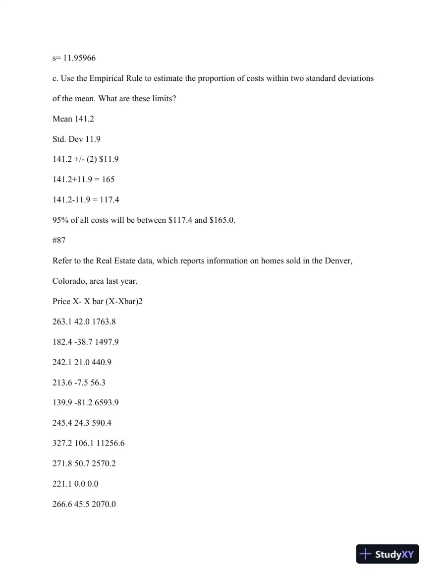 Statistical Analysis of Wait Times, Electricity Costs, and Real Estate Prices: QNT 561 Week 1 Homework, page 4
