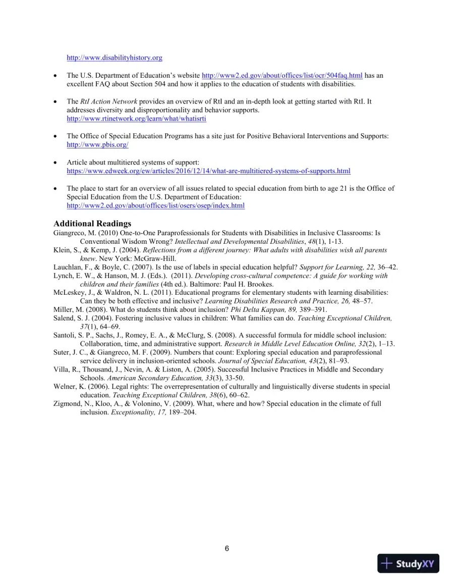 Lecture Notes for Including Students with Special Needs: A Practical Guide for Classroom Teachers, 8th Edition, page 10