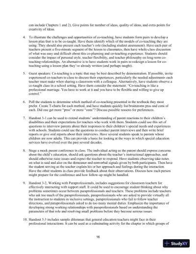 Lecture Notes for Including Students with Special Needs: A Practical Guide for Classroom Teachers, 8th Edition - Page 19 preview image