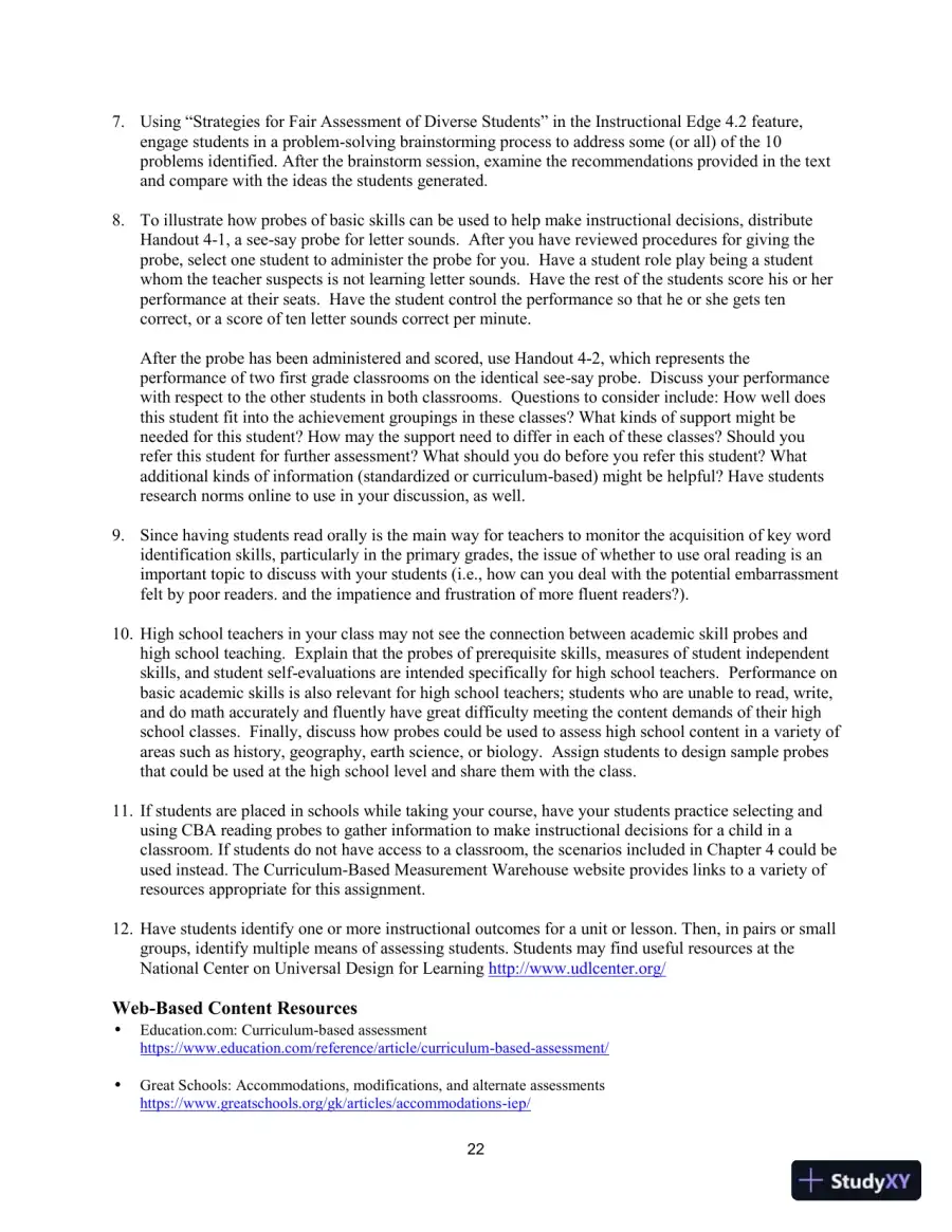 Lecture Notes for Including Students with Special Needs: A Practical Guide for Classroom Teachers, 8th Edition, page 25
