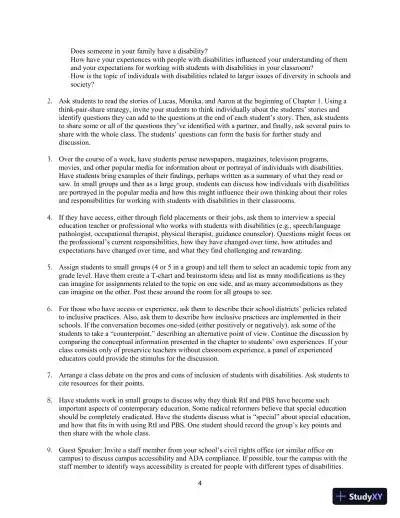 Lecture Notes for Including Students with Special Needs: A Practical Guide for Classroom Teachers, 8th Edition - Page 8 preview image