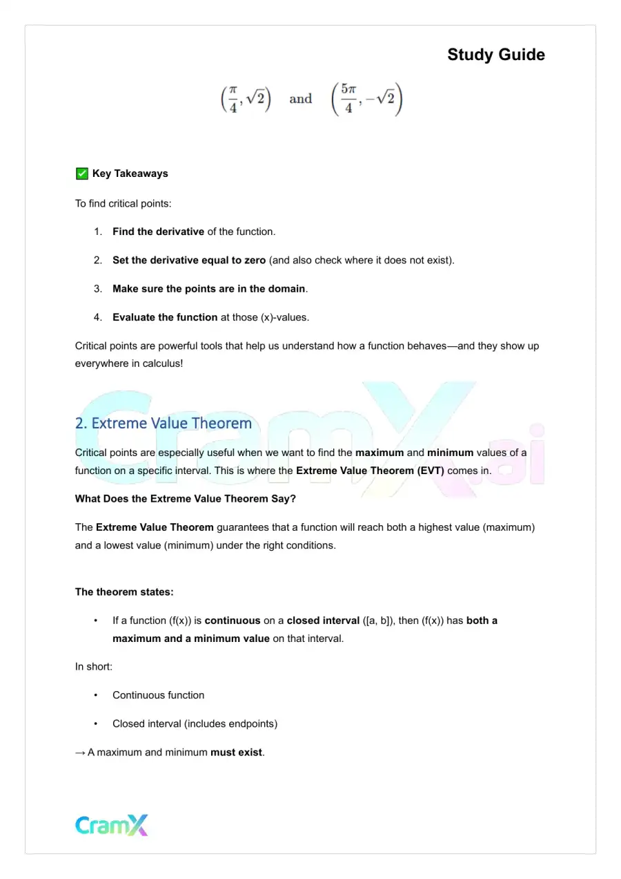 Calculus - Applications of the Derivative, page 4
