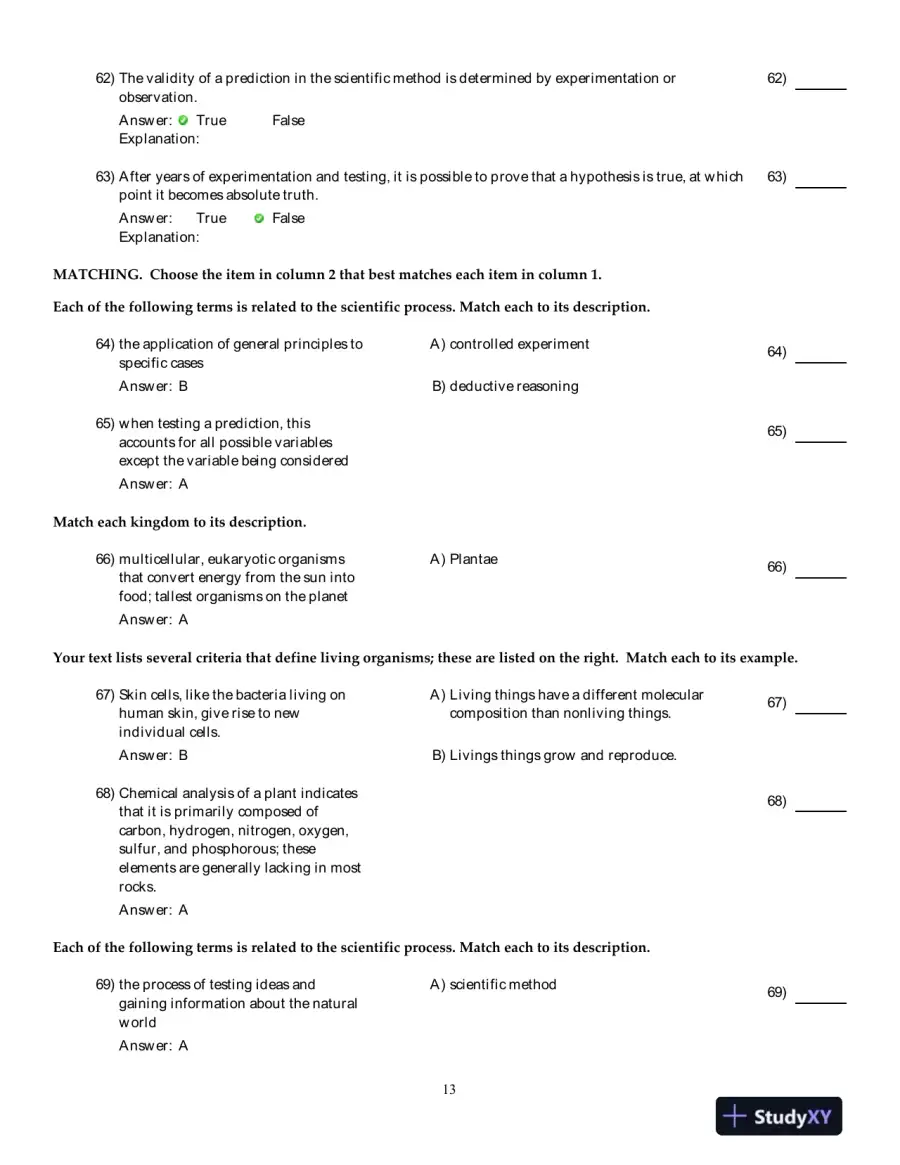 Human Biology: Concepts And Current Issues , 6th Edition Test Bank, page 14