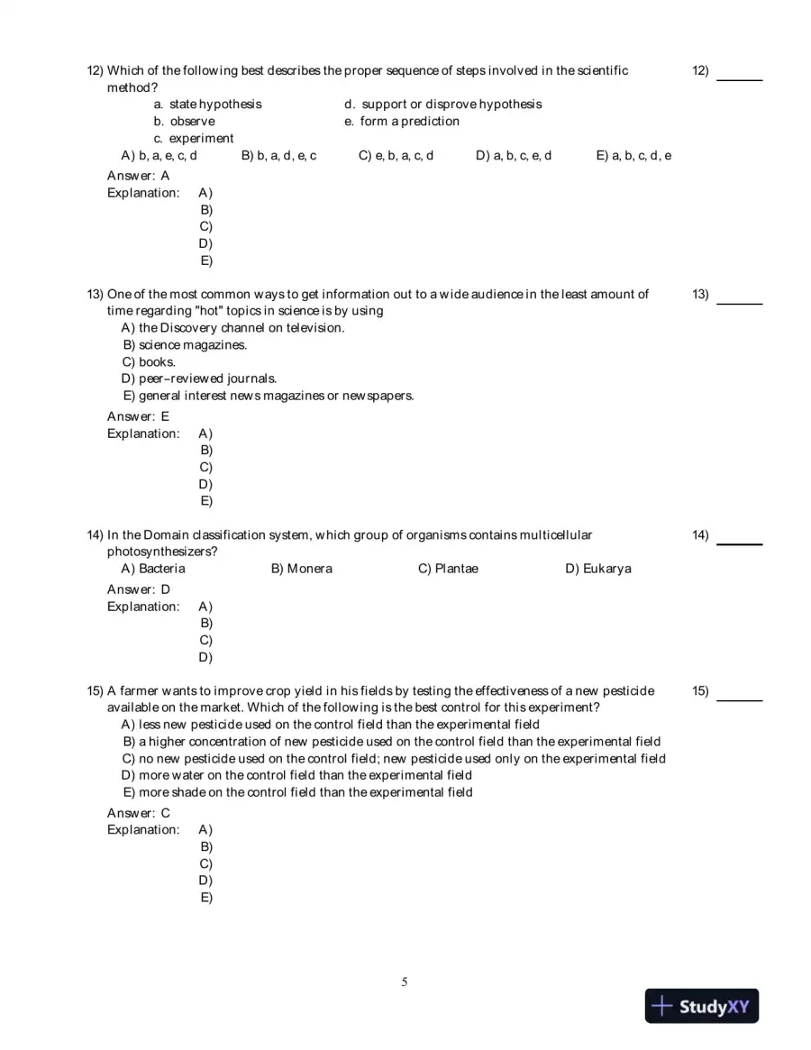Human Biology: Concepts And Current Issues , 6th Edition Test Bank, page 6