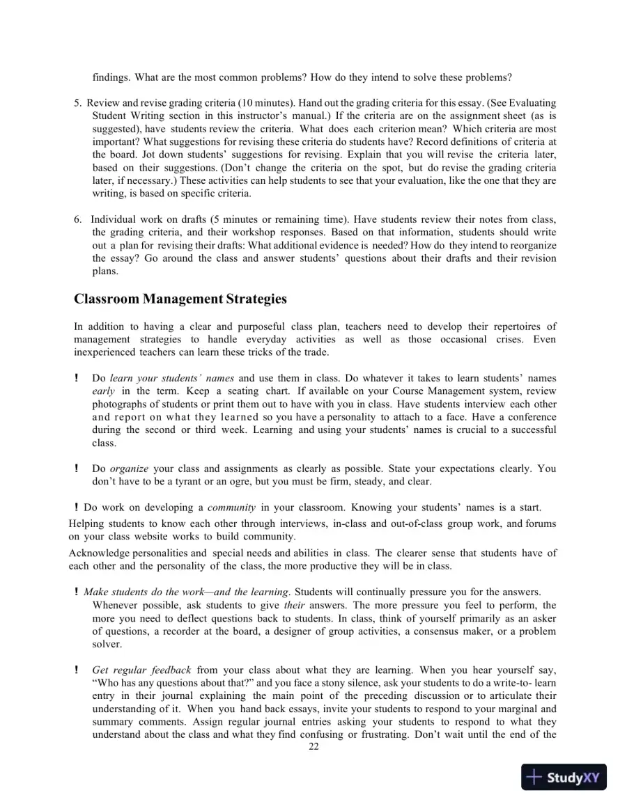 Lecture Notes for The Reid Guide for College Writers, 12th Edition, page 22