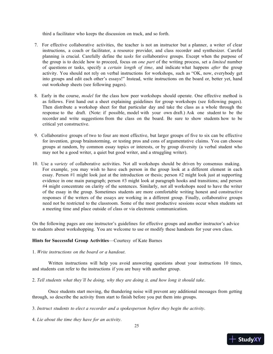 Lecture Notes for The Reid Guide for College Writers, 12th Edition, page 25