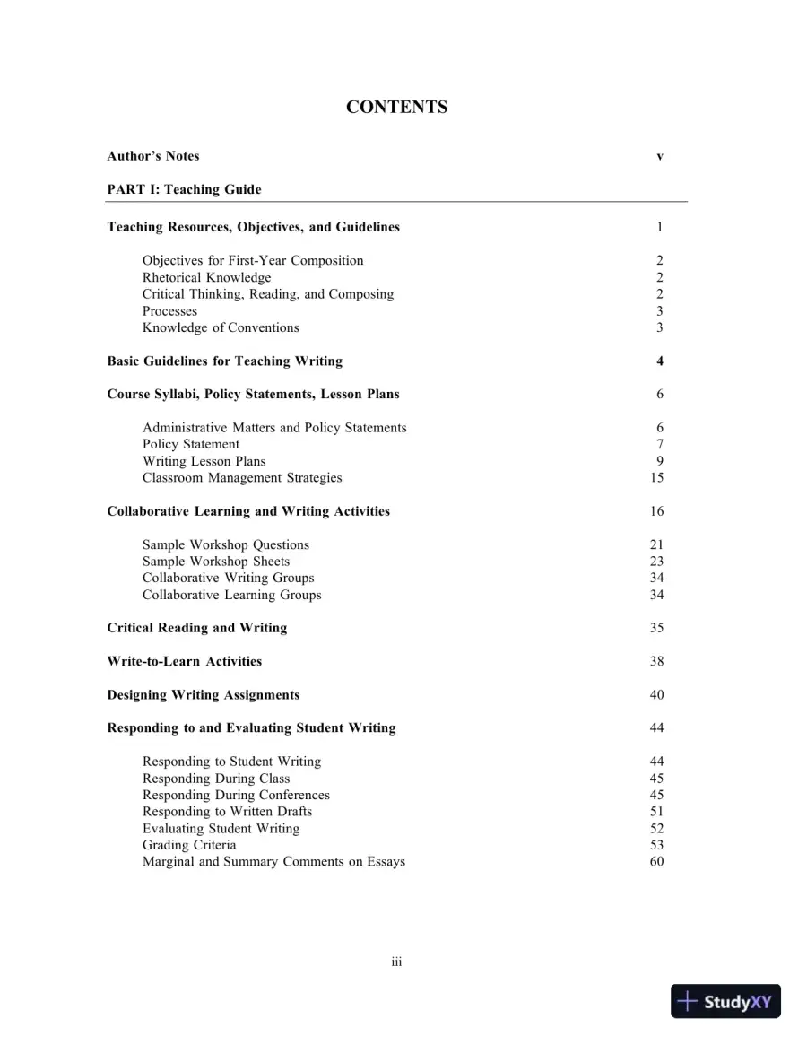 Lecture Notes for The Reid Guide for College Writers, 12th Edition, page 3