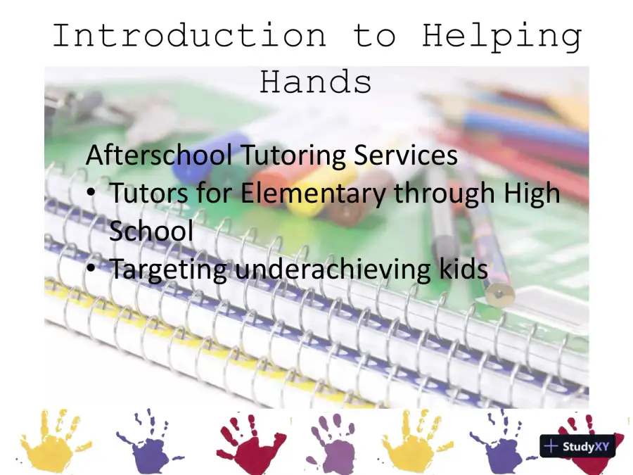 Helping Hands Afterschool Tutors - BSHS 462, page 3