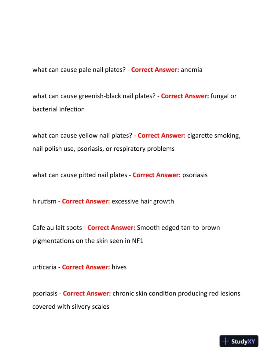 2023-2024 NURS507 Anatomy and Physiology Study Guide Review With Answers (219 Solved Questions), page 10