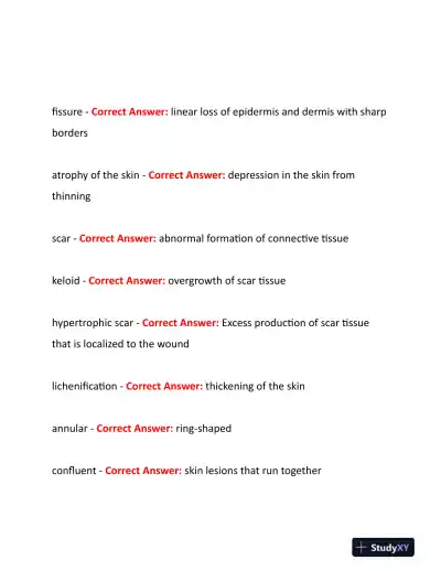 2023-2024 NURS507 Anatomy and Physiology Study Guide Review With Answers (219 Solved Questions) - Page 7 preview image