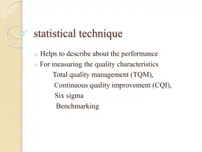 Statistics To Measure Quality Characteristics - Page 2 preview image