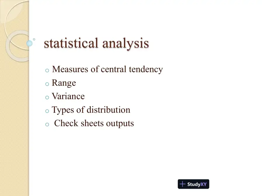 Statistics To Measure Quality Characteristics, page 4