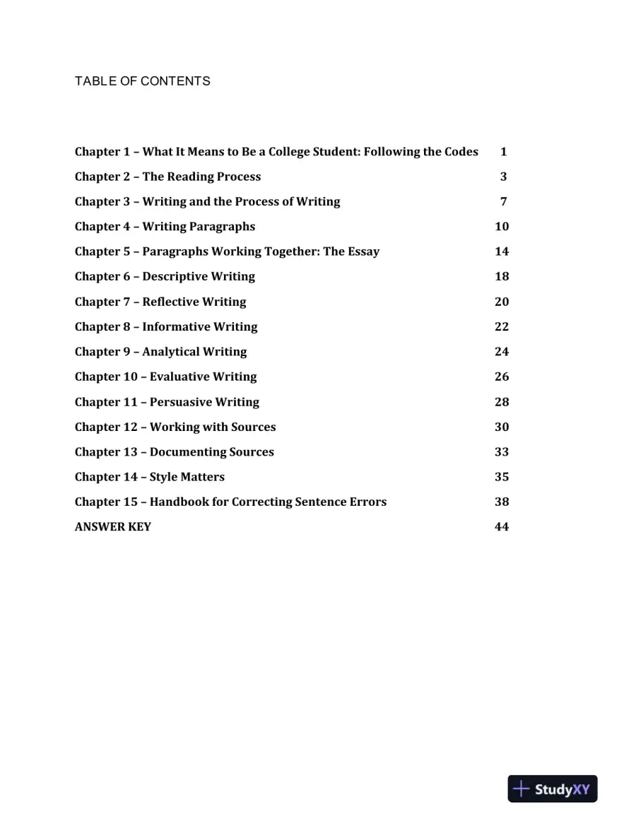 Test Bank for IDEAS and Aims For College Writing, MLA Update, 1st Edition, page 3