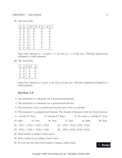 Solution Manual For Discrete Mathematics, 7th Edition - Page 10 preview image