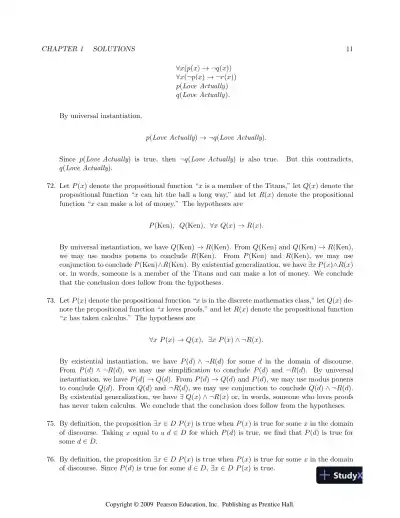 Solution Manual For Discrete Mathematics, 7th Edition - Page 12 preview image