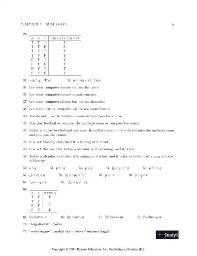 Solution Manual For Discrete Mathematics, 7th Edition - Page 6 preview image