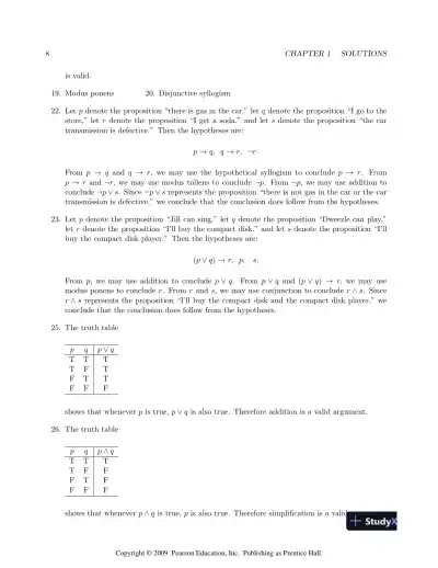 Solution Manual For Discrete Mathematics, 7th Edition - Page 9 preview image