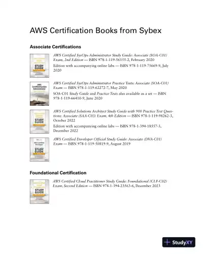 AWS Certified Cloud Practitioner Study Guide With 500 Practice Test Questions: Foundational (CLF-C02) Exam 2nd Edition (2023) - Page 4 preview image