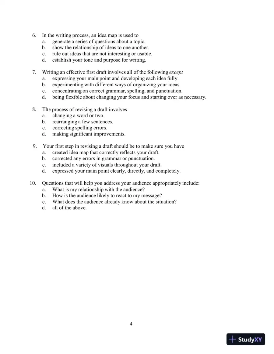 Test Bank for In Concert: An Integrated Approach to Reading and Writing , 3rd Edition, page 10