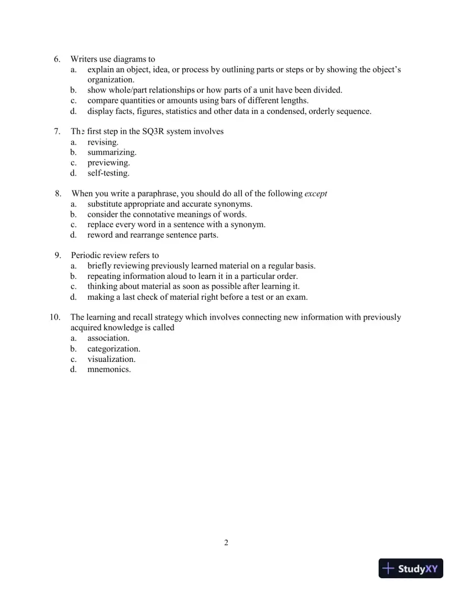 Test Bank for In Concert: An Integrated Approach to Reading and Writing , 3rd Edition, page 8