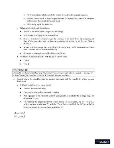 Class Notes For Operations Management: Processes and Supply Chains, 11th Edition - Page 31 preview image