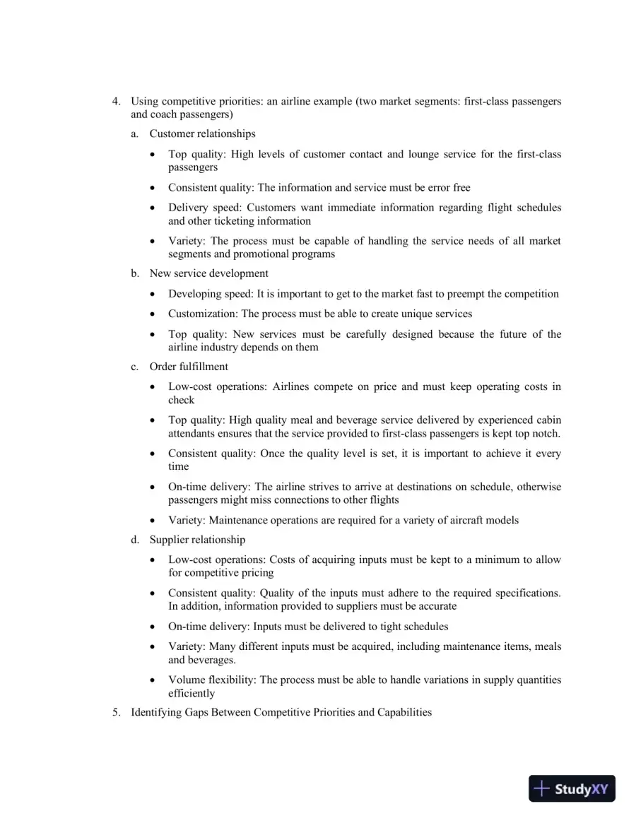 Class Notes For Operations Management: Processes and Supply Chains, 11th Edition, page 8