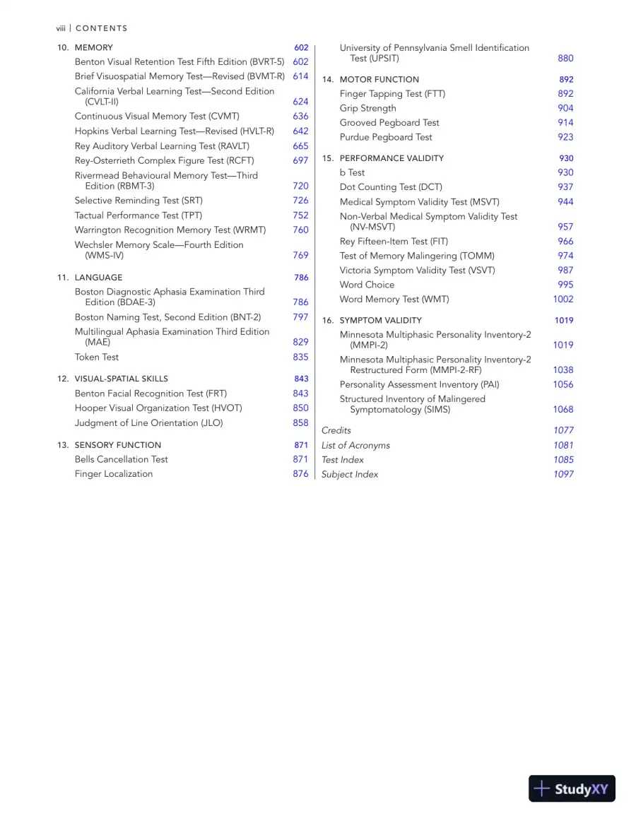 A Compendium of Neuropsychological Tests: Fundamentals of Neuropsychological Assessment and Test Reviews for Clinical Practice (2022), page 10