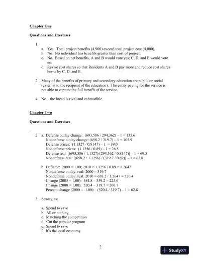 Solution Manual for Fiscal Administration, 9th Edition - Page 3 preview image