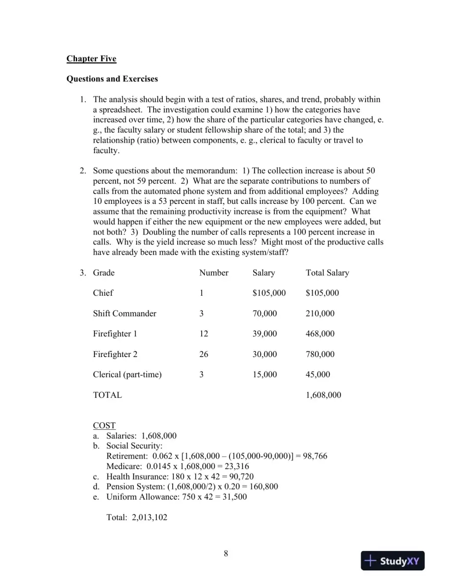 Solution Manual for Fiscal Administration, 9th Edition, page 8