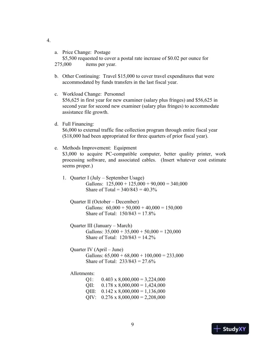 Solution Manual for Fiscal Administration, 9th Edition, page 9