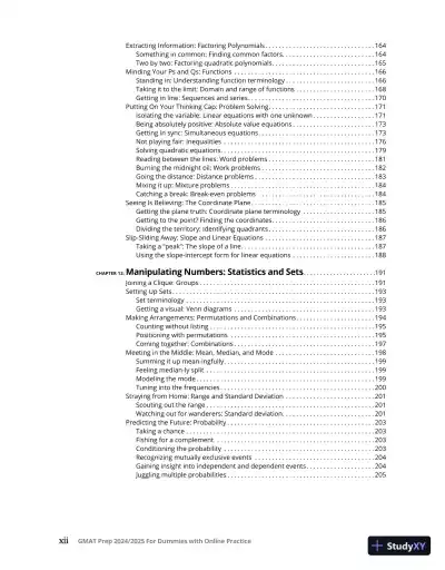 GMAT Prep 2024/2025 For Dummies with Online Practice (2023) - Page 15 preview image