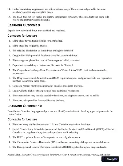 Class Notes for Pharmacology Connections to Nursing Practice, 2nd Edition - Page 16 preview image