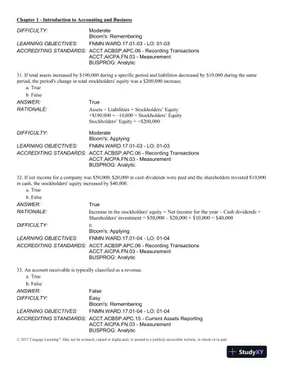 Financial and Managerial Accounting 14th Edition Test Bank - Page 10 preview image