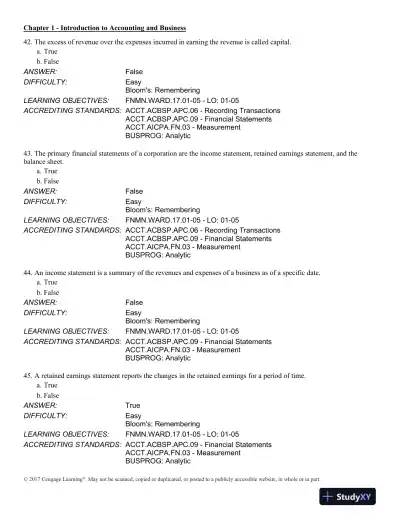 Financial and Managerial Accounting 14th Edition Test Bank - Page 13 preview image