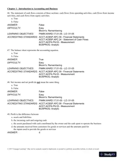 Financial and Managerial Accounting 14th Edition Test Bank - Page 14 preview image