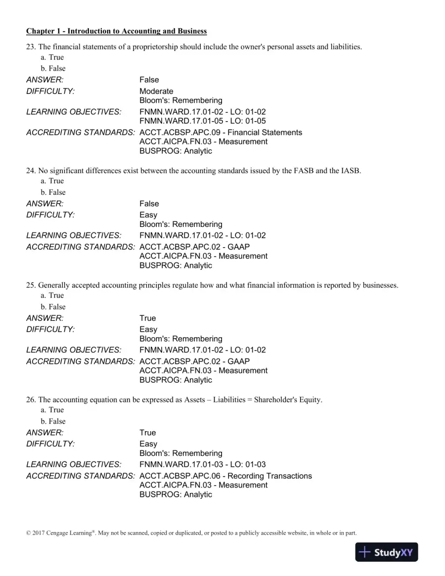 Financial and Managerial Accounting 14th Edition Test Bank, page 8