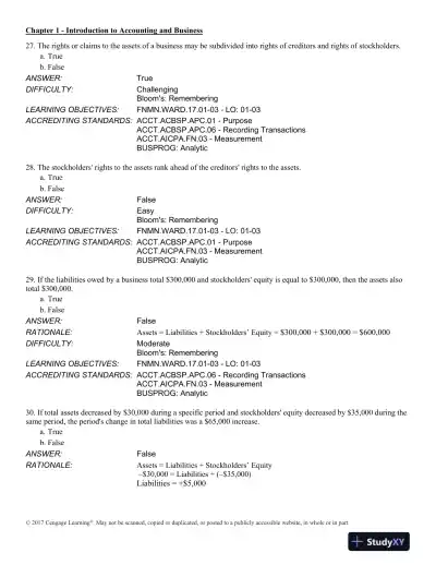 Financial and Managerial Accounting 14th Edition Test Bank - Page 9 preview image