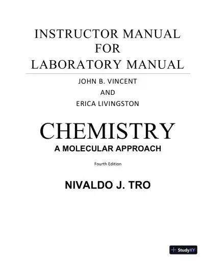 Solution Manual for Chemistry A Molecular Approach, 4th Edition - Page 1 preview image